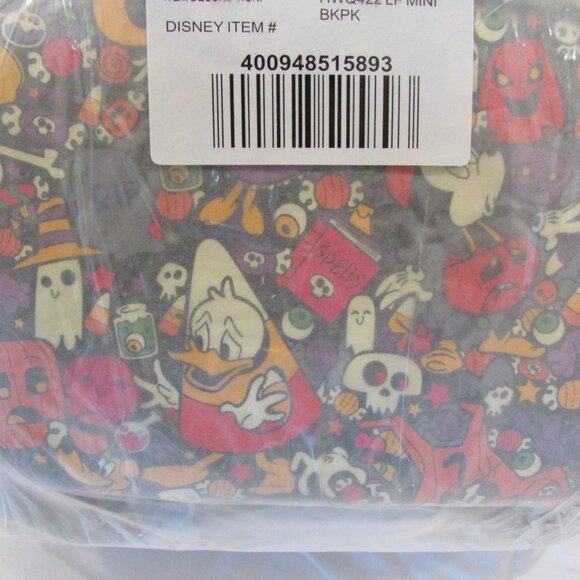 Disney Parks Loungefly 2022 Halloween Mickey & Friends Mini Backpack NEW NWT